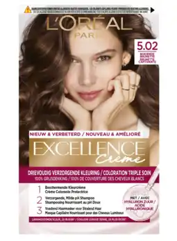 De Online Drogist L'Oréal Paris Excellence Creme - 5.02 Boeiende Brunette aanbieding