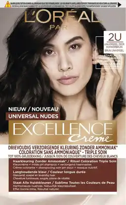 De Online Drogist L'Oréal Paris Excellence Creme - 2U Universeel Zeer Donkerbruin aanbieding