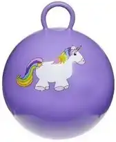 Bol.com Duckiez skippybal met eenhoorn print - paars - Dia 46 cm - buiten speelgoed - kinderen aanbieding
