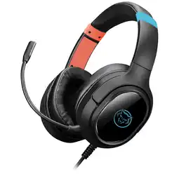MediaMarkt Qware Switch 2 Headset Hoofdtelefoon Zwart Rood En Blauw aanbieding