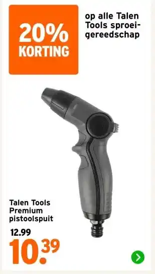 GAMMA Talen Tools Premium pistoolspuit aanbieding