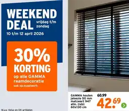GAMMA GAMMA houten jaloezie aanbieding