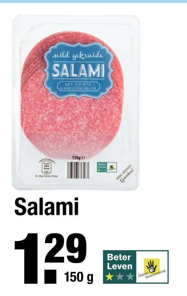 Salami 150g aanbieding bij ALDI