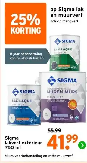 GAMMA Sigma lakverf exterieur aanbieding