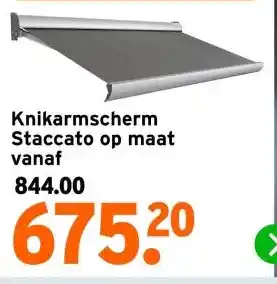 GAMMA Knikarmscherm Staccato op maat vanaf aanbieding