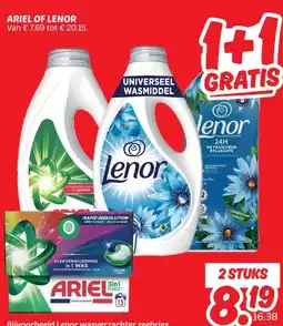 Dekamarkt ARIEL OF LENOR aanbieding