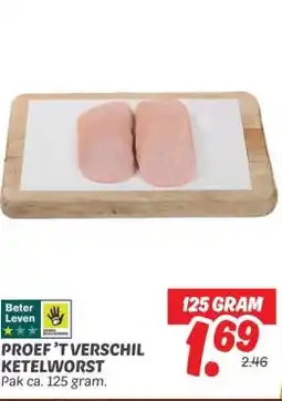 Dekamarkt PROEF'T VERSCHIL KETELWORST aanbieding