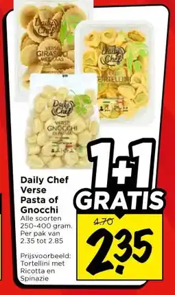 Vomar Voordeelmarkt Daily Chef Verse Pasta of Gnocchi aanbieding