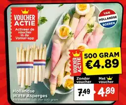 Vomar Voordeelmarkt Hollandse Witte Asperges aanbieding