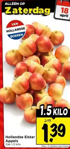 Vomar Voordeelmarkt Hollandse Elstar Appels aanbieding