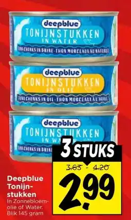 Vomar Voordeelmarkt Deepblue Tonijn- stukken aanbieding