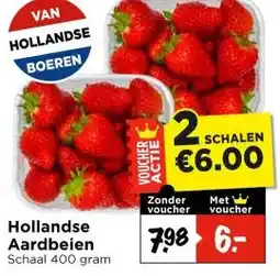 Vomar Voordeelmarkt Hollandse Aardbeien aanbieding