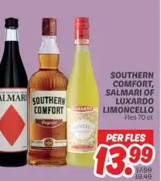 Dekamarkt SOUTHERN COMFORT, SALMARI OF LIMONCELLO aanbieding