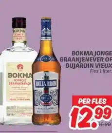 Dekamarkt BOKMA JONGE GRAANJENEVER OF DUJARDIN VIEUX aanbieding
