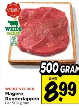Vomar Voordeelmarkt Magere Runderlappen aanbieding