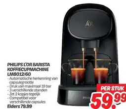 Dekamarkt PHILIPS L'OR BARISTA KOFFIECUPMACHINE - aanbieding