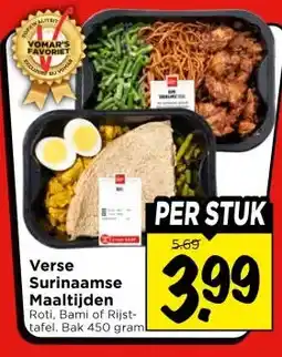 Vomar Voordeelmarkt Verse Surinaamse Maaltijden aanbieding