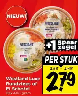 Vomar Voordeelmarkt Westland Luxe Rundvlees of Ei Schotel aanbieding