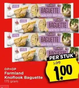 Vomar Voordeelmarkt Farmland Knoflook Baguette aanbieding