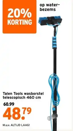 GAMMA Talen Tools wasborstel telescopisch aanbieding