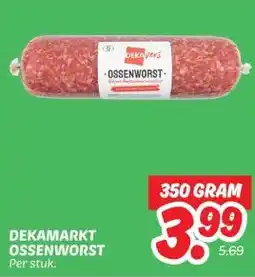 Dekamarkt DEKAMARKT OSSENWORST aanbieding
