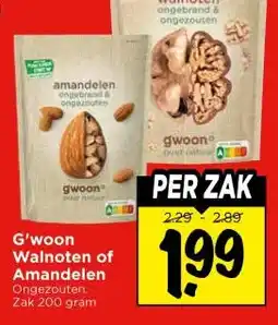 Vomar Voordeelmarkt G'woon Walnoten of Amandelen aanbieding