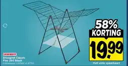 Vomar Voordeelmarkt Droogrek Classic Flex 250 Black aanbieding