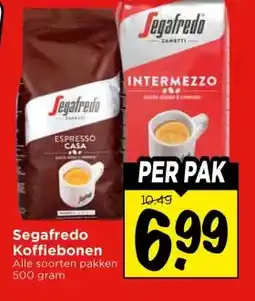 Vomar Voordeelmarkt Segafredo Koffiebonen aanbieding