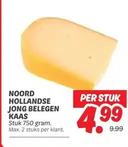 Dekamarkt NOORD HOLLANDSE JONG BELEGEN KAAS aanbieding