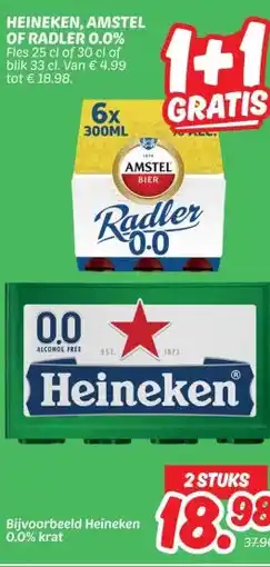 Dekamarkt Bijvoorbeeld Heineken 0.0% krat aanbieding