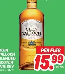 Dekamarkt GLEN TALLOCH BLENDED SCOTCH WHISKY aanbieding