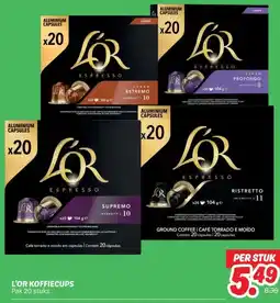Dekamarkt L'OR KOFFIECUPS aanbieding