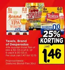 Vomar Voordeelmarkt Texels, Brand of Desperados aanbieding