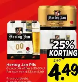 Vomar Voordeelmarkt Hertog Jan Pils aanbieding