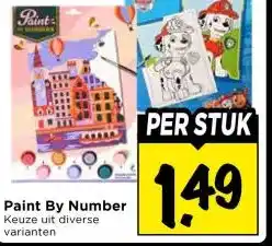Vomar Voordeelmarkt Paint By Number aanbieding