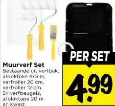 Vomar Voordeelmarkt Muurverf Set aanbieding