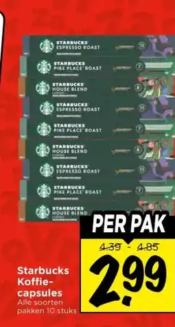 Vomar Voordeelmarkt Starbucks Koffie- capsules aanbieding