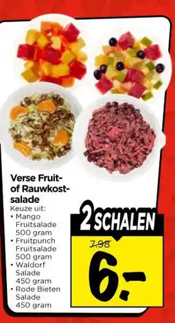 Vomar Voordeelmarkt Verse Fruit- of Rauwkost-salade aanbieding
