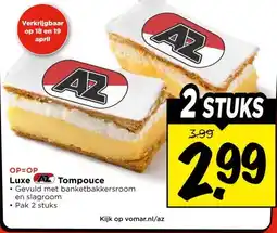 Vomar Voordeelmarkt Luxe Tompouce aanbieding