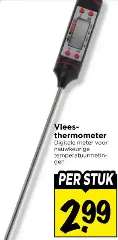 Vomar Voordeelmarkt Vlees- thermometer aanbieding