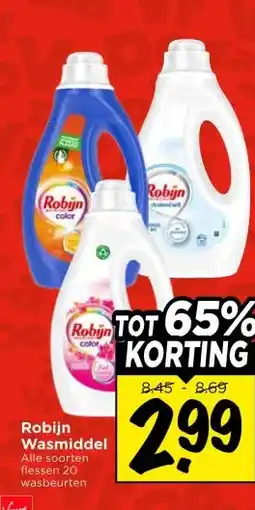 Vomar Voordeelmarkt Robijn Wasmiddel aanbieding