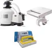 Bol.com Intex - Waterval & Zandfilterpomp 12000 L/u & WAYS Scrubborstel aanbieding