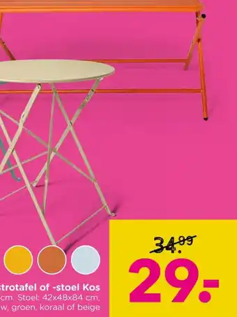 Xenos Bistrotafel of -stoel Kos aanbieding