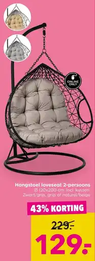 Xenos Hangstoel loveseat 2-persoons aanbieding