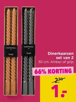Xenos Dinerkaarsen set van 2 aanbieding