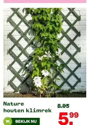 Welkoop Nature houten klimrek aanbieding