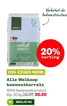 Welkoop Alle Welkoop koemestkorrels aanbieding