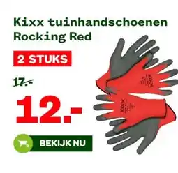 Welkoop Kixx tuinhandschoenen Rocking Red aanbieding