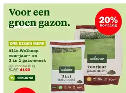 Welkoop Alle Welkoop voorjaar- en 3 in 1 gazonmest aanbieding