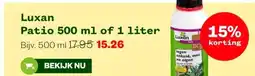 Welkoop Luxan Patio 500 ml of 1 liter aanbieding